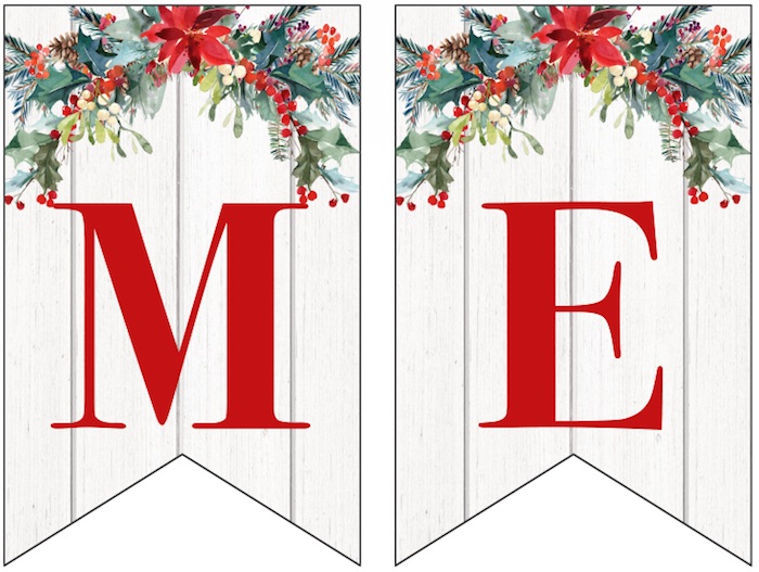 Merry Christmas Banner Printable Free Pdf